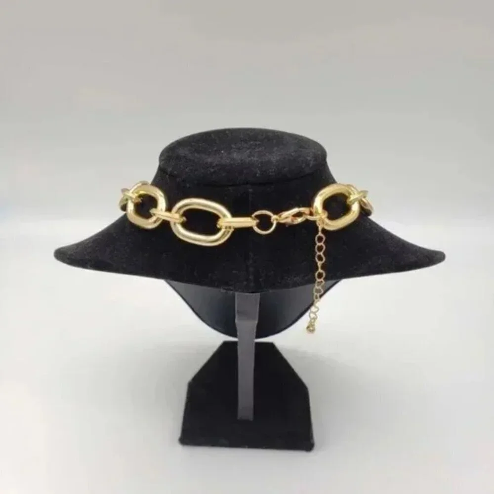 Authentic Louis Vuitton Lock and Key Gold Color with Gold Plated Chain Necklace